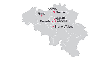 Regus propose actuellement 13 sites en Belgique